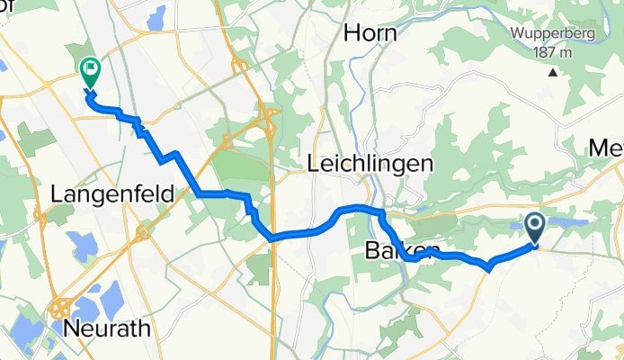 Im Oberfeld 4, Leverkusen nach Sepp-Herberger-Straße 15, Langenfeld (Rheinland)