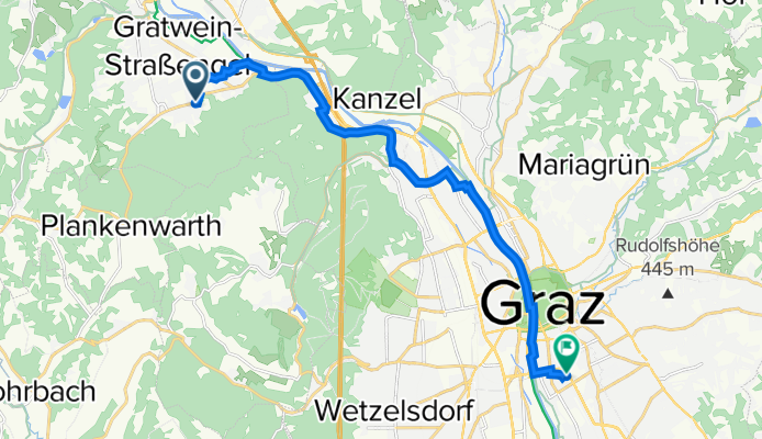 Straßengelstraße 4, Judendorf-Straßengel nach Gadollaplatz 1, Graz