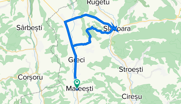 Mateești to Mateești