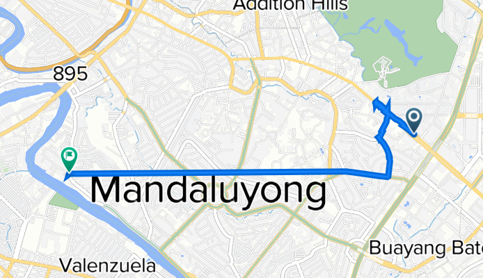 H3M2+5QH, Mandaluyong to Claro Castaneda 53, Mandaluyong