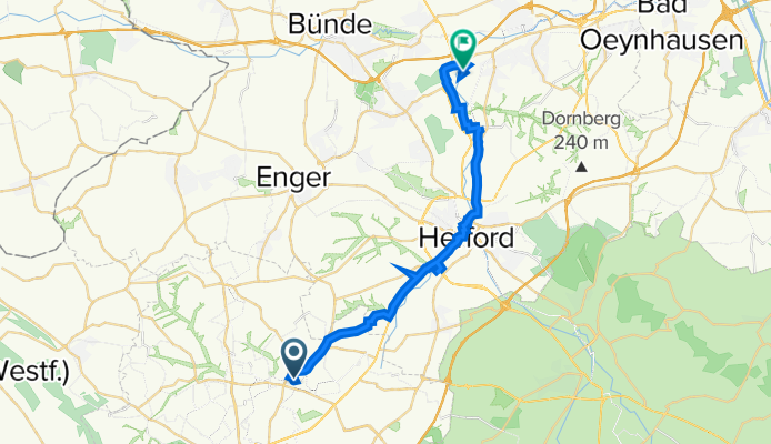Loheide 22A, Bielefeld nach Johanneskamp 19, Löhne