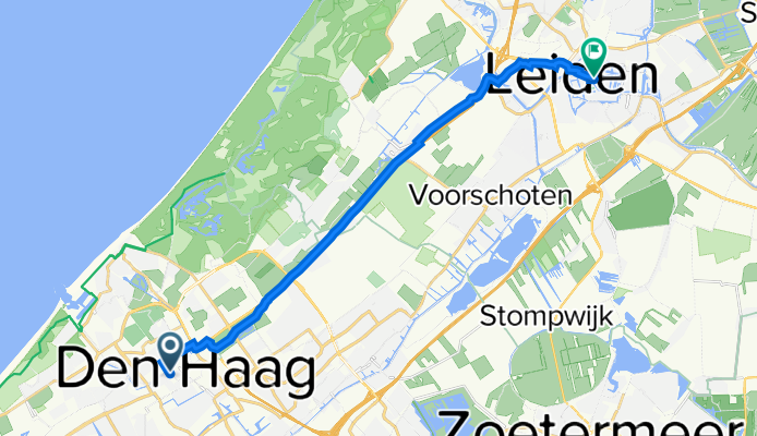 Prinsestraat 88, The Hague to Oude Rijn 1–31, Leiden