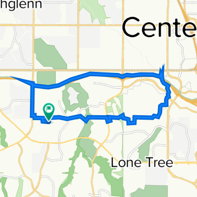 East of the house to Lone Tree