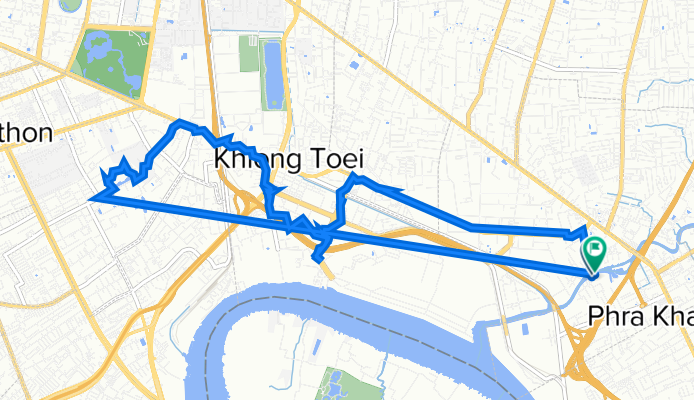 От สุขุมวิท 77 до Khet Khlong Toei