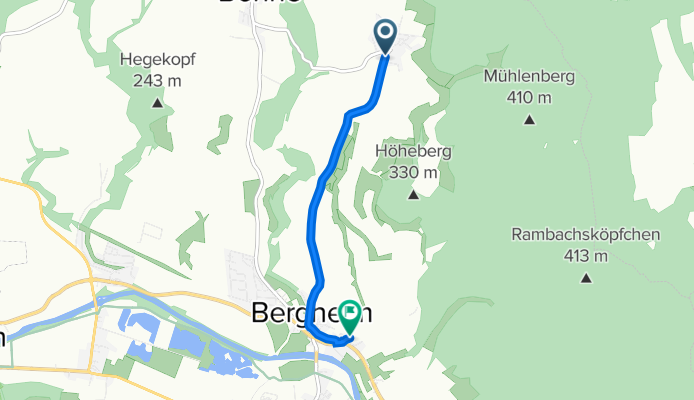 Königsstraße 24, Edertal nach Am Böhlweg 2, Edertal