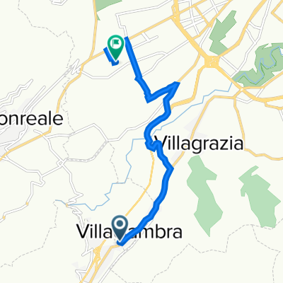 Percorso da Via Vc 8 14, Monreale