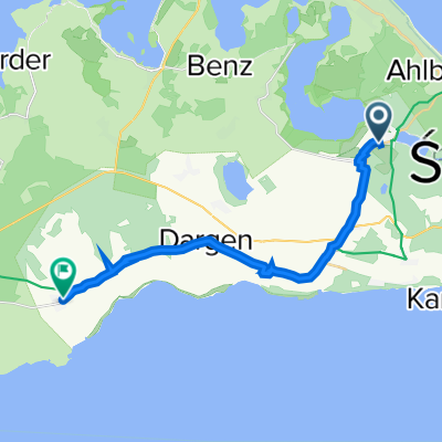 Dorfstraße, Korswandt nach Am Teich 2, Stolpe auf Usedom