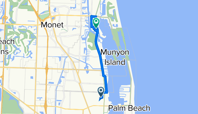 145 Bandol St, Riviera Beach to 1201 Federal Hwy, North Palm Beach