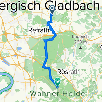 50.981° N 7.145° W nach Alte Kölner Straße, Köln