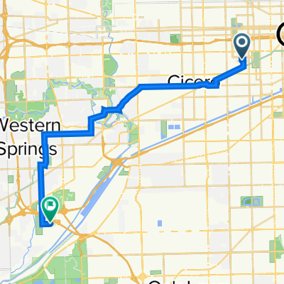 1506 S Trumbull Ave, Chicago to W 75th St, Hodgkins