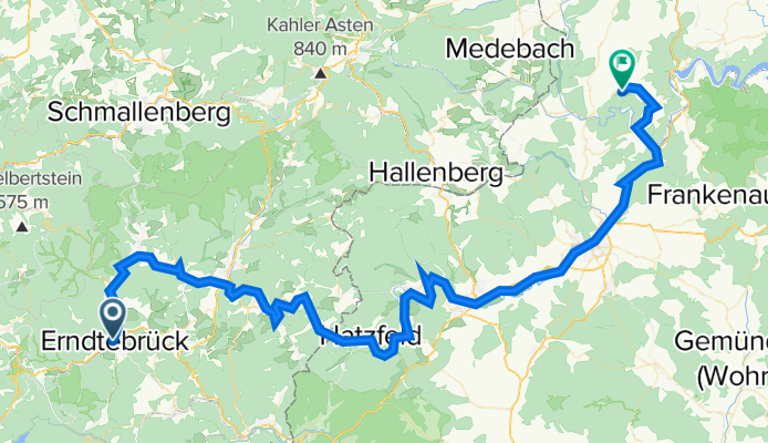 Eder-Radweg tot Edersee