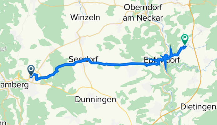 Aichhalder Straße 35, Schramberg nach Im Baumgarten 6, Epfendorf