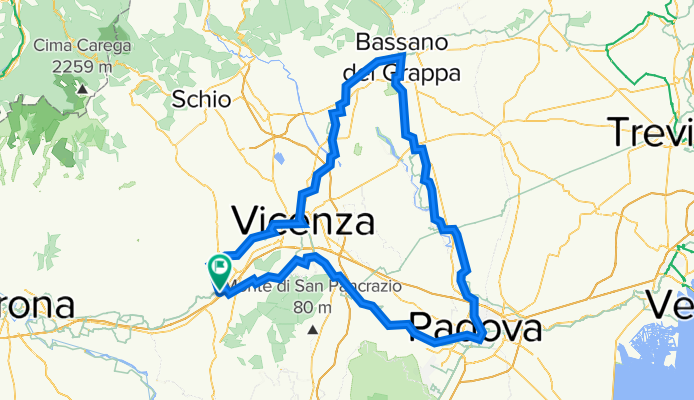3 Tages-Runde Vicenza-Padua