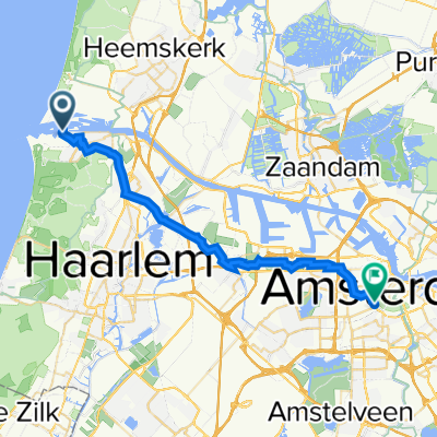 Sluisplein 34, IJmuiden to Nassaukade 377, Amsterdam