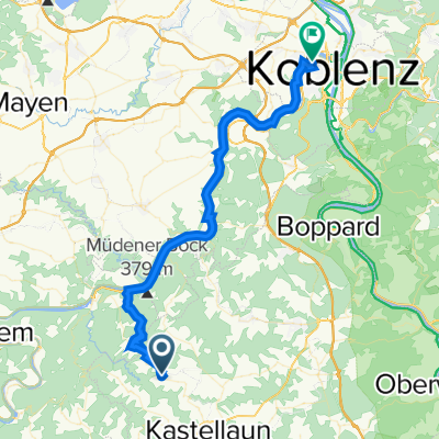 In den Eschengärten 8, Zilshausen nach Ferdinand-Sauerbruch-Straße 11, Koblenz