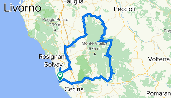 Vada-S.Luce-Casciana-S.Bianchi-Garetto-Casaglia-Vada 95km
