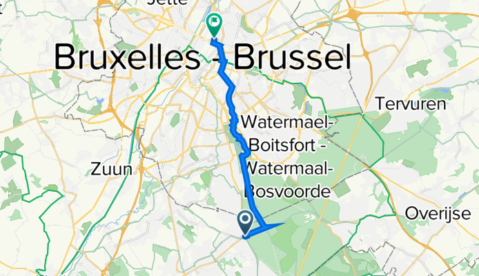 Sint-Michielsdreef, Sint-Genesius-Rode to Rue de Brabant 30, Saint-Josse-ten-Noode