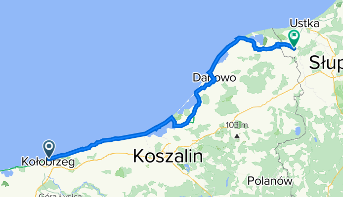 Sikorskiego 3A, Kołobrzeg do Starkowo