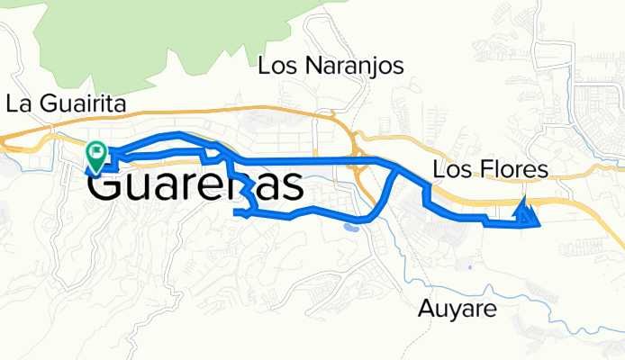 Ruta a Guarenas