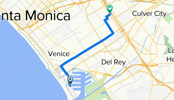 4360 Via Marina, Marina del Rey to 3340 Sawtelle Blvd, Los Angeles