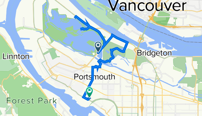 Peninsula Crossing Trail, Portland to 6814 N Haven Ave, Portland