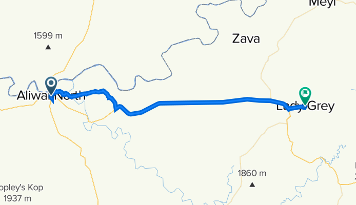 Eastern Cape - Aliwal North to Lady Grey