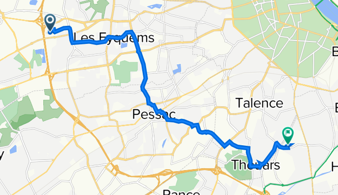 2B Rue Isaac Newton, Mérignac à Chemin des Orphelins, Villenave-d'Ornon