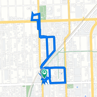 640 N Andrews Ave, Fort Lauderdale to 600 N Andrews Ave, Fort Lauderdale