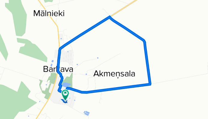 Pļavu iela 9–17, Barkava to Pļavu iela 9–17, Barkava