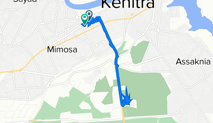 Avenue al Istiqual, Kénitra à Rue al Maamora, Kénitra