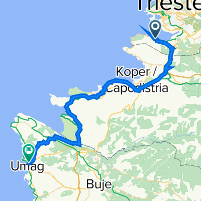 Salita delle Mura 2, Muggia to Kolodvorska ulica 4, Umag