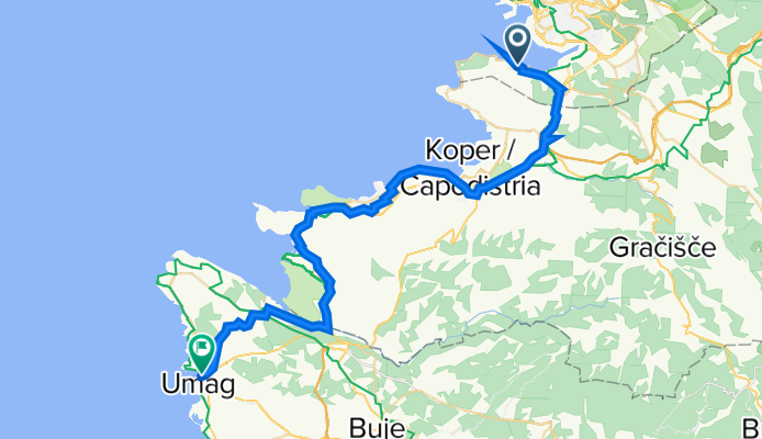 Salita delle Mura 2, Muggia to Kolodvorska ulica 4, Umag
