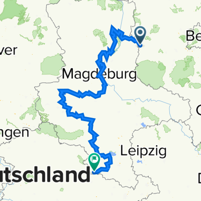 Bergstraße 7, Bensdorf nach Neue Straße 204, Eckartsberga