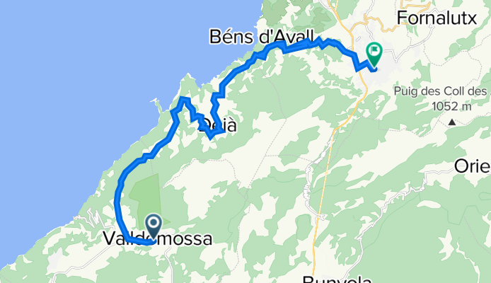 Avinguda Arxiduc Lluís Salvador de Palma, 4, Valldemossa to Plaça de la Constitució, 4, Sóller