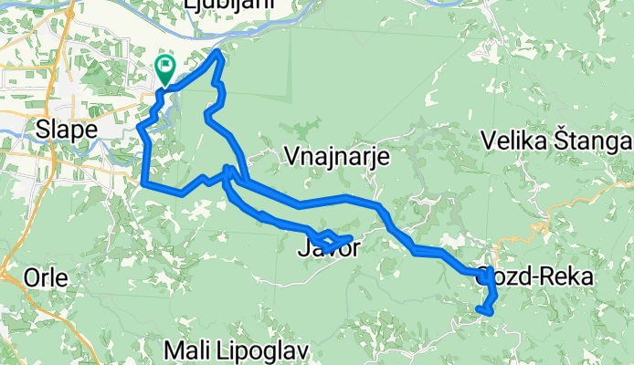 Zalog-Pečar-Žagarski vrh-Javor-Pečar-Trebeljevo-Mali vrh-Zalog
