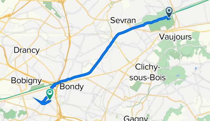 Itinéraire vers 7 Rue Jean Mermoz, Noisy-le-Sec