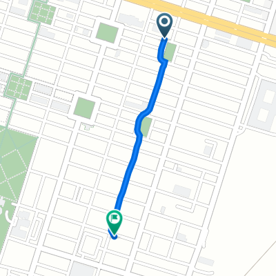 323–329 Habersham St, Savannah to 401 E Hall St, Savannah