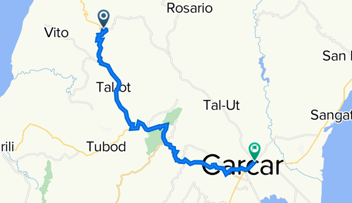 Toledo-Pinamungahan-Aloguinsan-Mantalongon Road, Aloguinsan to Natalio Bacalso Avenue, Carcar City