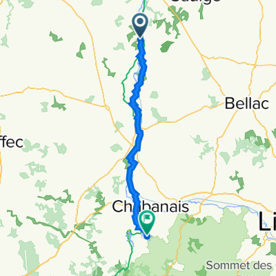 Jour 03 Moussac à Camping des lacs (68 km)