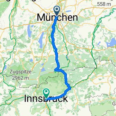 München Innsbruck über Bad Tölz