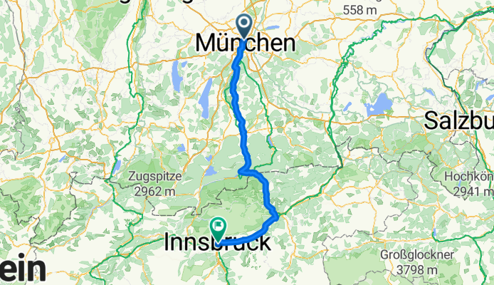 München Innsbruck über Bad Tölz