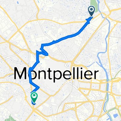 116 Rue des Impressionnistes, Montpellier à 7 Rue du Commerce, Montpellier