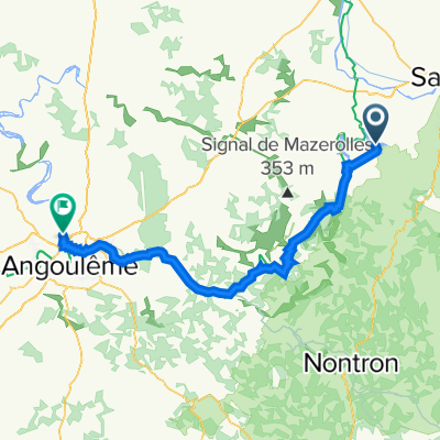 Jour 04 Camping des lacs à Angoulème 70 km