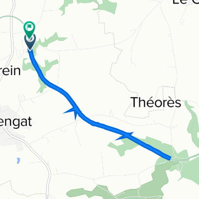 Itinéraire vers Zone Artisanale de la Base, Guengat