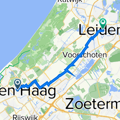 Route to Apothekersdijk 1–3, Leiden