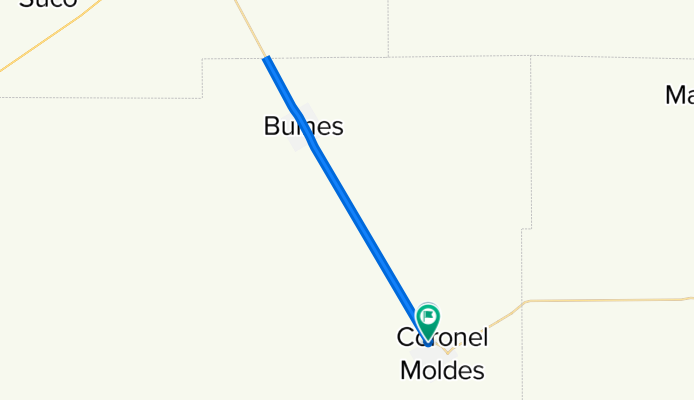 Ruta Provincial E86, RÃo Cuarto a Avenida Rivadavia, RÃo Cuarto