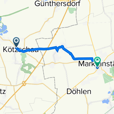Feldstraße, Leuna nach Braustraße 2, Markranstädt