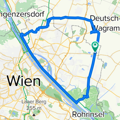 Radrunde Neuessling Marchfeldkanal Donauinsel Essling