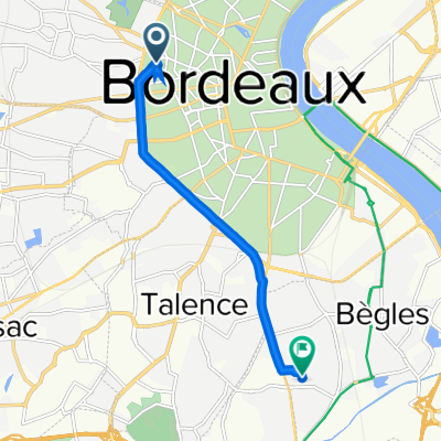 104 Rue Chevalier, Bordeaux à 47 Rue Charles Gounod, Bègles