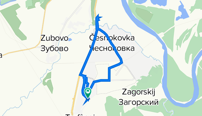 От Усадебная улица 18 до Усадебная улица 18